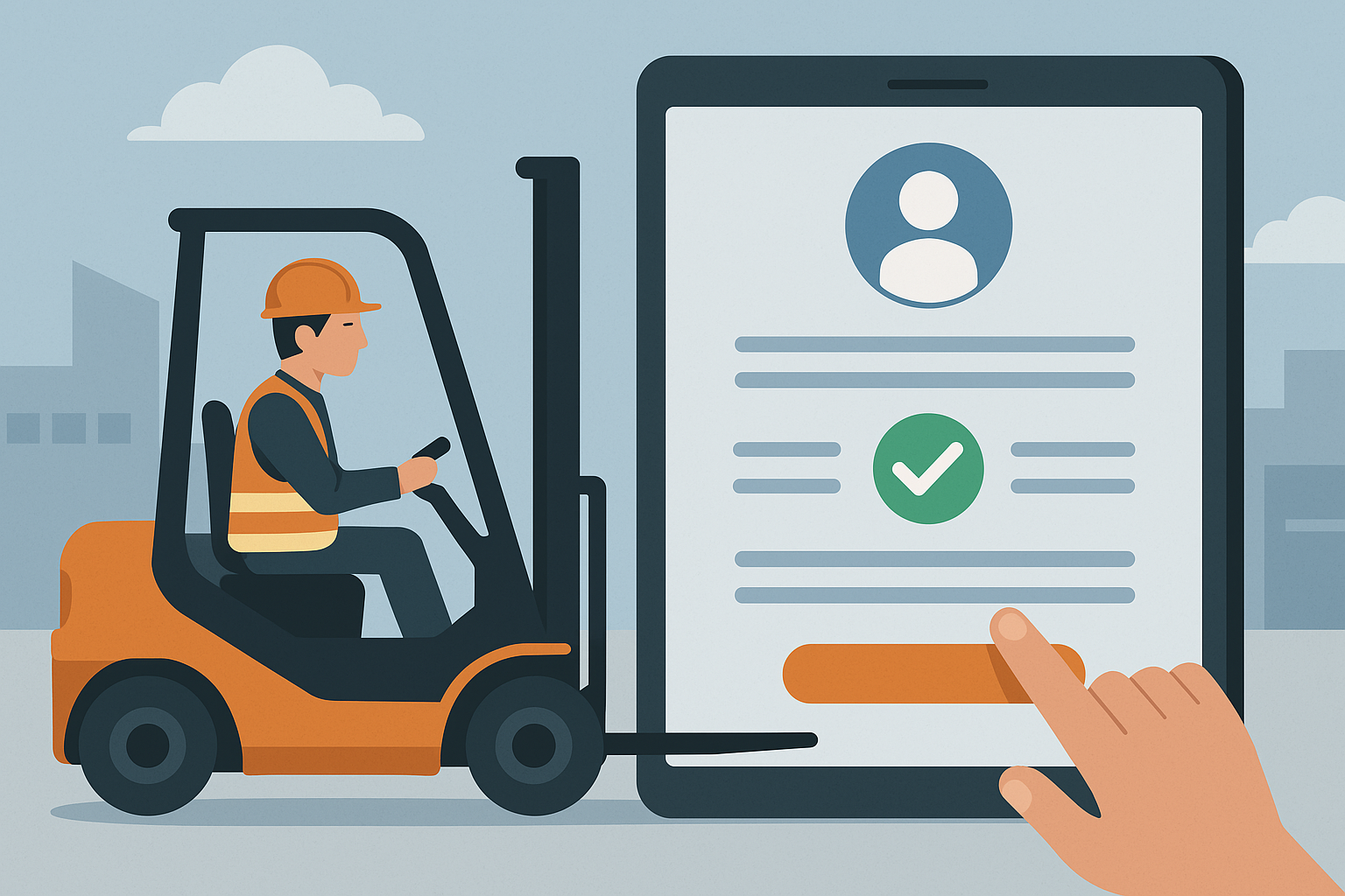 ForkSense: La manera sencilla, sin papeleo, de mantener a los operadores de montacargas seguros y certificados